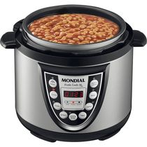Panela de Pressão Elétrica 800W Mondial Pratic Cook PE09 127V - Prata/Preta