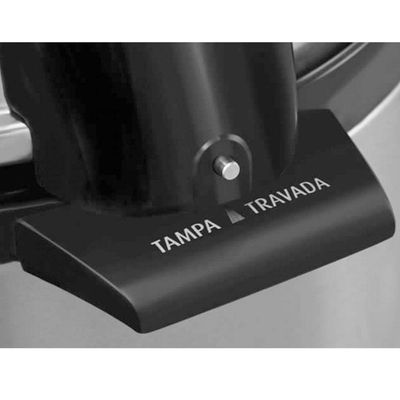 Panela de Pressão Elétrica 800W Mondial Pratic Cook PE09 127V - Prata/Preta