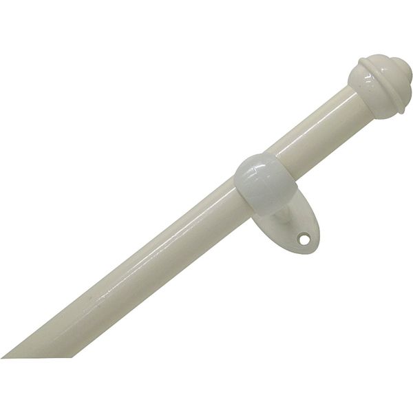 Kit para Varão 3mx19mm com Suporte de Madeira Bella Arte Palha