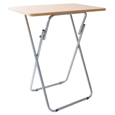 Mesa Dobrável Retangular Cazza Madeira Clara