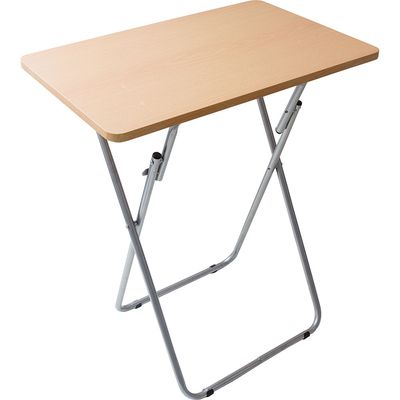 Mesa Dobrável Retangular Cazza Madeira Clara
