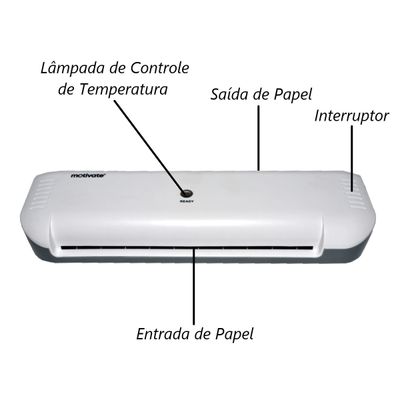 Plastificadora Laminadora Polaseal Documentos A4 23cm 220v