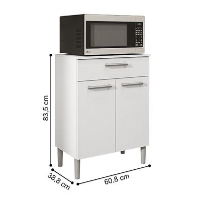 Balcão Para Microondas De Cozinha Granada Branco