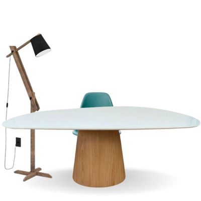 Mesa De Jantar Cone Oval Orgânica 120x80cm