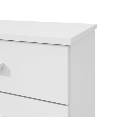 Mesa De Cabeceira 3 Gavetas Baiao Branco