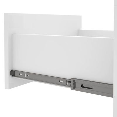 Mesa De Cabeceira 3 Gavetas Baiao Branco