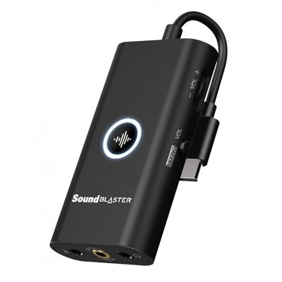 Placa de Som - Sound Blaster G3 - Portatil USB-C para PS4, SWITCH, PC e MAC -70SB183000000