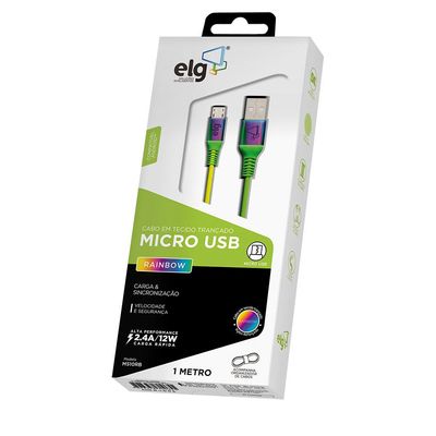 Cabo Micro USB 1m ELG M510RB