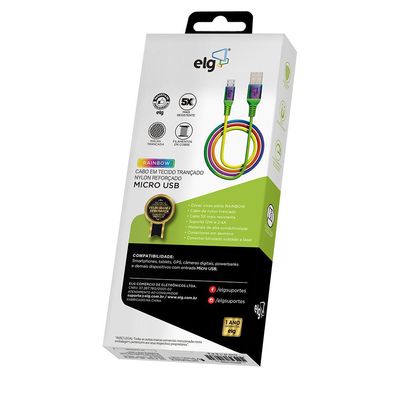 Cabo Micro USB 1m ELG M510RB