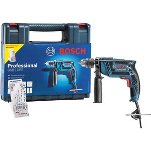 Kit Furadeira De Impacto 650w 1 2 Bosch Profissional Gsb 13 Re