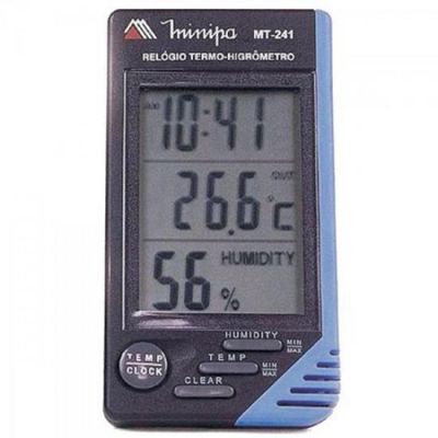 Relogio TERMO-HIGROMETRO MT-241 Minipa
