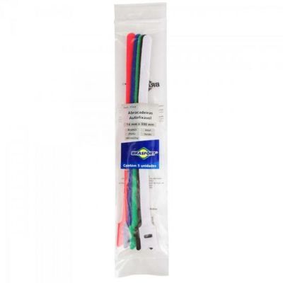 Abracadeira Autofixavel com 5 14X330MM Autoflex Colorido Brasfort
