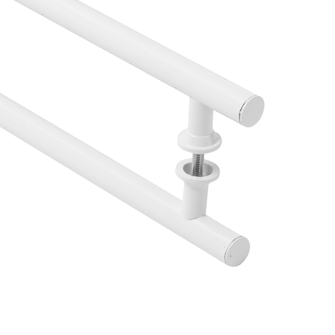 Puxador Branco Para Porta De Vidro Madeira Pivotante 1.20 Mt