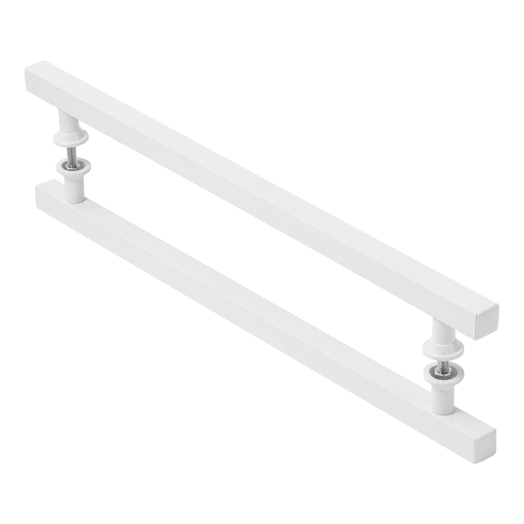 Puxador Branco Para Porta De Vidro Madeira Pivotante 90cm