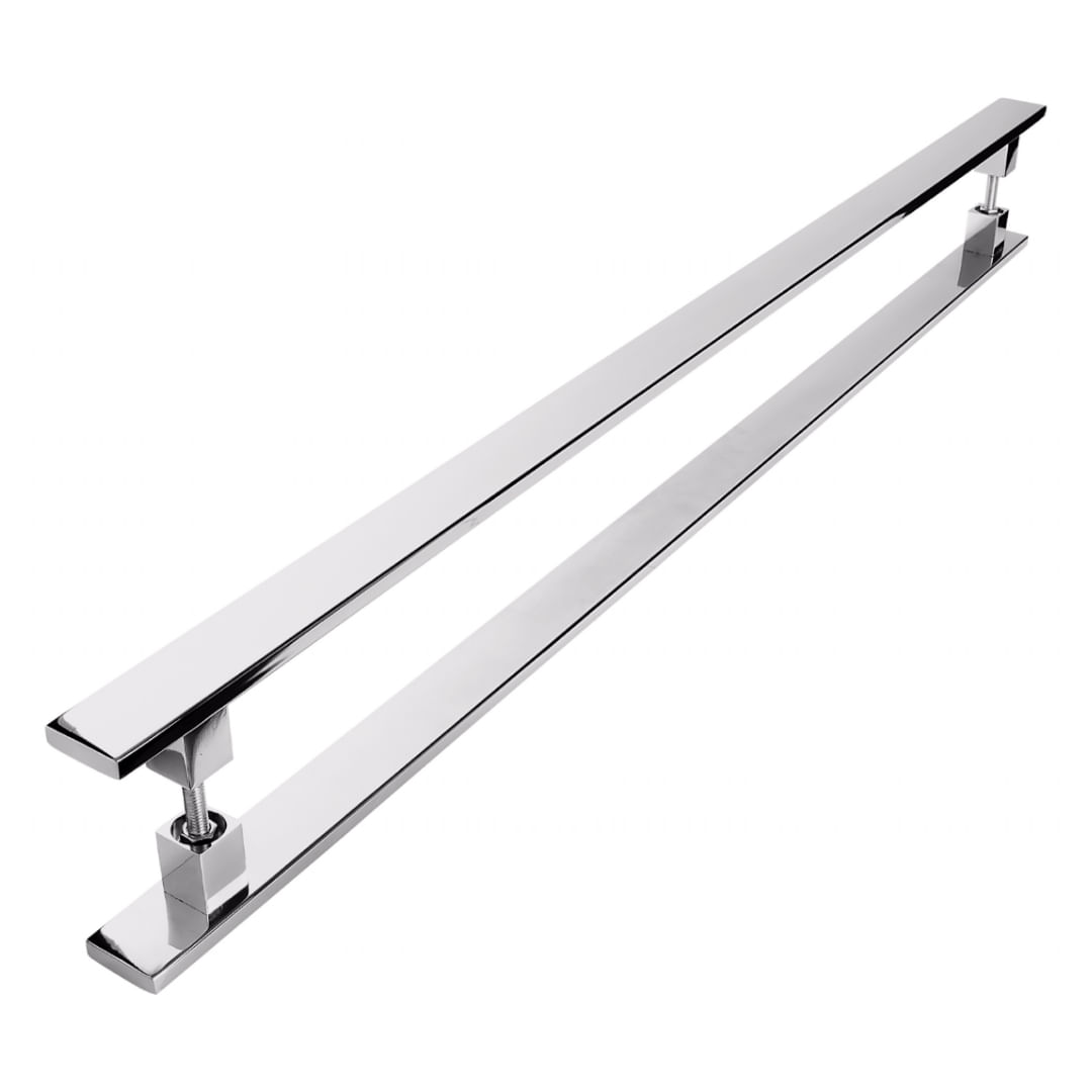 Puxador Inox Para Porta Pivotante Madeira Vidro 30 cm