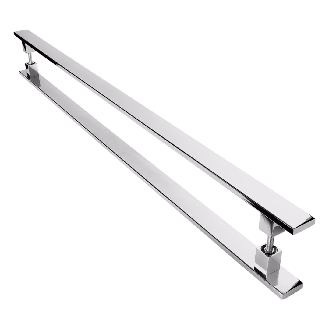 Puxador Inox Para Porta Pivotante Madeira Vidro 30 cm