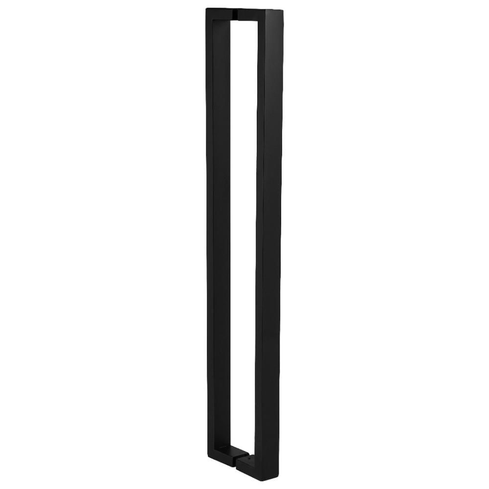 Puxador Inox U Para Porta Pivotante Preto Fosco 50cm