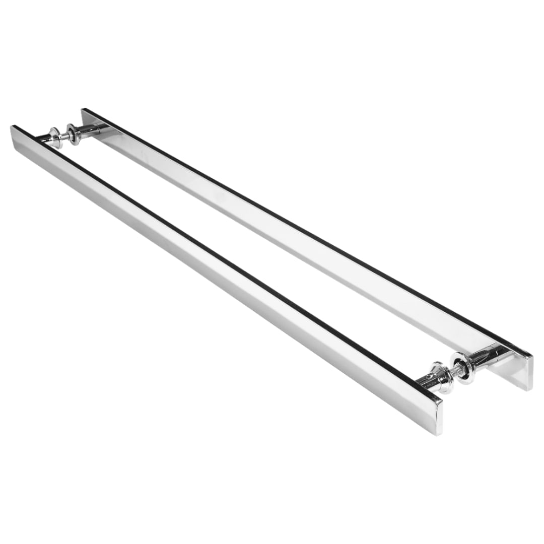 Puxador Barra Chata Inox Para Porta De Madeira 1 metro