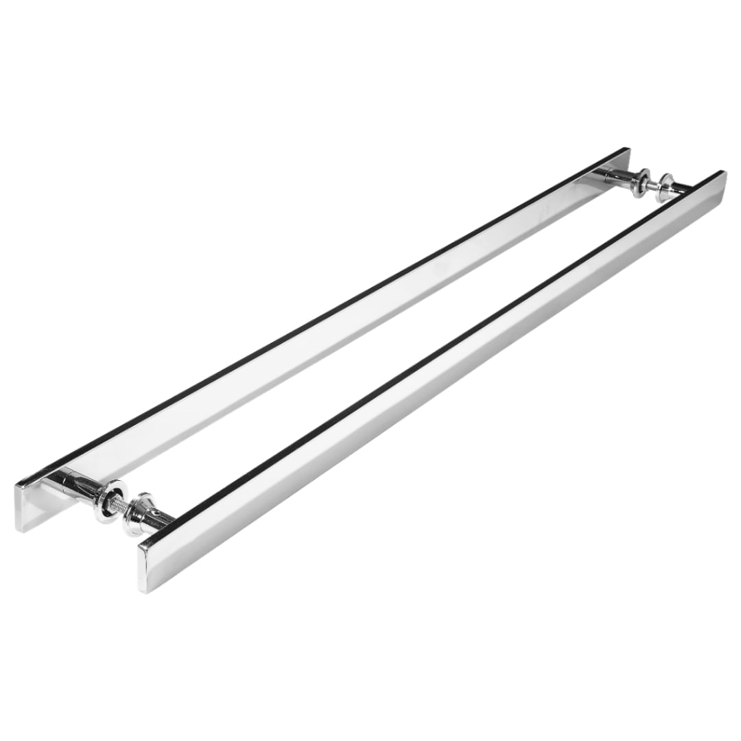 Puxador Barra Chata Inox Para Porta De Madeira 1.80 metro