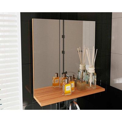 Espelheira de Banheiro 3642 45x46,5cm Amêndoa - Tecno Mobili