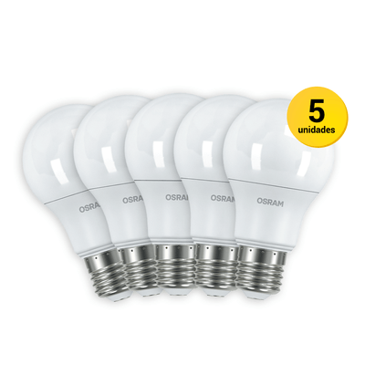Kit 5 Lâmpadas Led 6W Osram Bivolt Branca