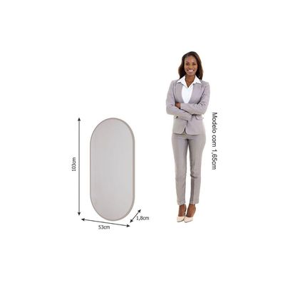 Espelheira de Banheiro Jade Off White - Cimol
