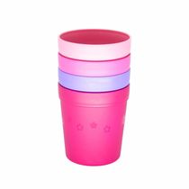 Kit 4 Copos Infantis 200 ml Infanti Rosa e Roxo