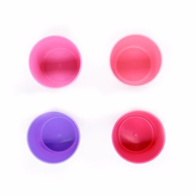 Kit 4 Copos Infantis 200 ml Infanti Rosa e Roxo
