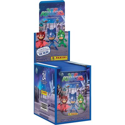 Figurinhas PJMasks com 12 Envelopes DTC