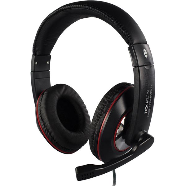 Headset com Microfone Hoopson F-036 Preto Headset Hoopson F-036 com Microfone Preto