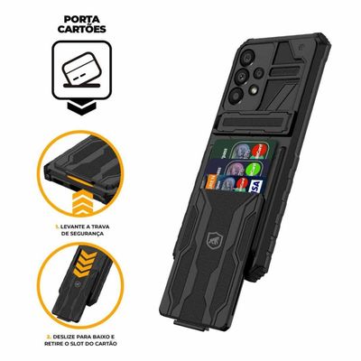Capa Guardian para Samsung Galaxy A73 5G - Preta - Gshield