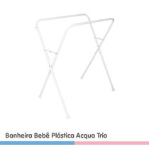 Banheira Bebê Plástica Acqua Trio Branca