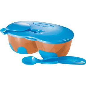 Prato-com-Colher-e-Divisoria-Multikids-Funny-Meal-BB053-Menino