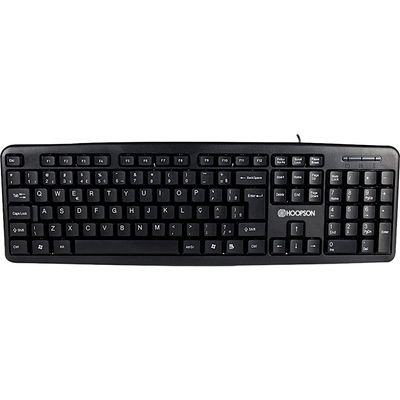 Teclado USB Hoopson Standard Home Office TPC-058 Preta