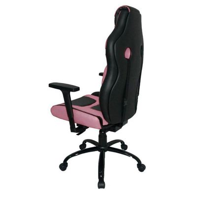 Cadeira Gamer Com Almofada Linha Gamer Racing Rosa