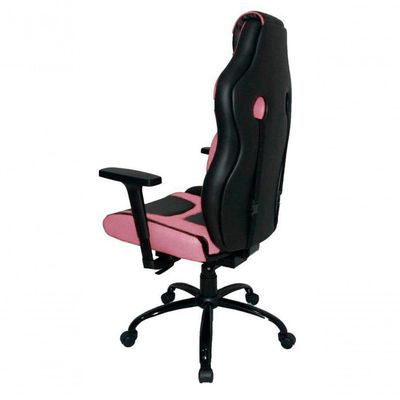 Cadeira Gamer Com Almofada Linha Gamer Racing Rosa