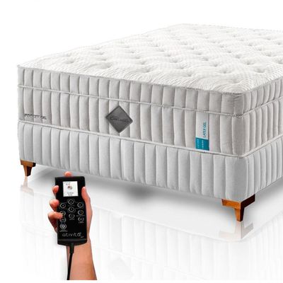 Colchão De Látex Qgel Com Cobre King 193x203cm