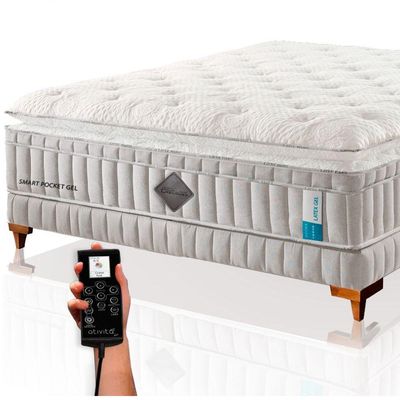 Colchão De Látex Qgel Com Cobre Plus Queen 158x198cm