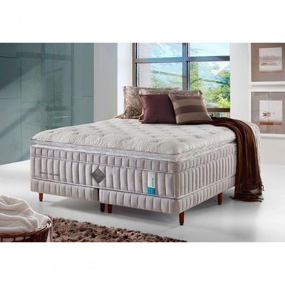 Colchão De Látex Qgel Com Cobre Plus King 193x203cm