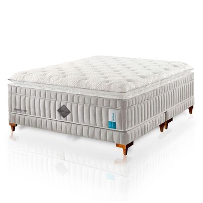 Colchão De Látex Híbrido Qgel King 193x203cm