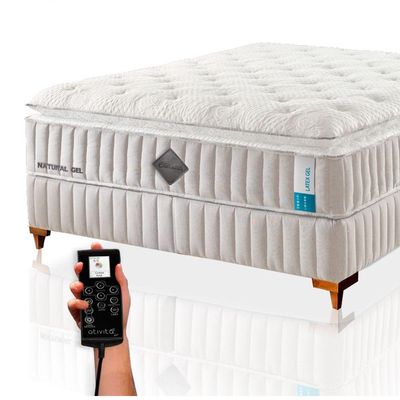Colchão De Látex Qgel Com Cobre Solteiro 88x188cm