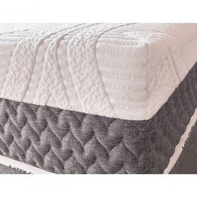 Colchão De Látex Articulado Cinza Solteiro King 96x203cm