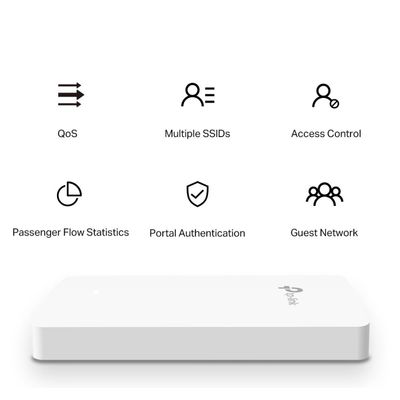 Access Point de Parede Omada Gigabit MU-MIMO Wireless AC1200 EAP235-WALL SMB