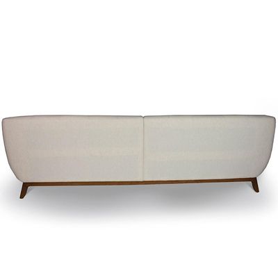 Sofá 3 Lugares Para Sala de Estar Atenas 230 cm D02 Linho Bege C-443 - Lyam Decor