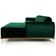 Sofá 4 Lugares com Chaise Direito Para Sala Molino 265 cm D02 Veludo Verde Musgo C-303 - Lyam Decor