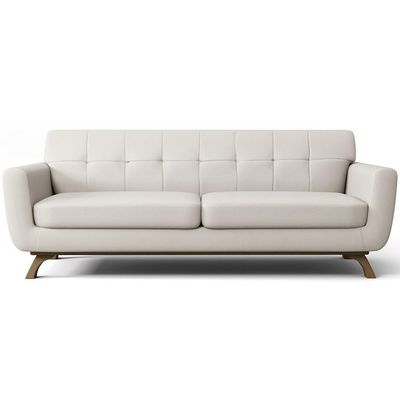 Sofá 4 Lugares Sala de Estar Miami 260 cm D02 Linho Cru A-430 - Lyam Decor