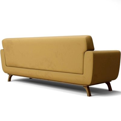 Sofá 4 Lugares Sala de Estar Miami 260 cm D02 Veludo Mostarda C-279 - Lyam Decor