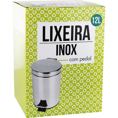 Lixeira de Inox 12l com Pedal
