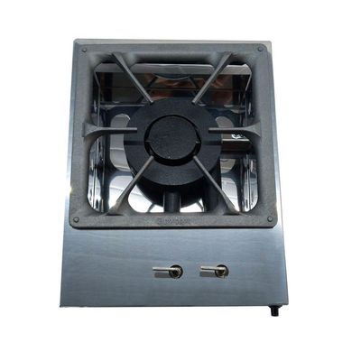 Bifeteira À Gás Estilo Cooktop Queimador Duplo