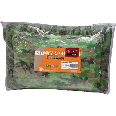 Kit Colchonete + Travesseiro Camping Maringá